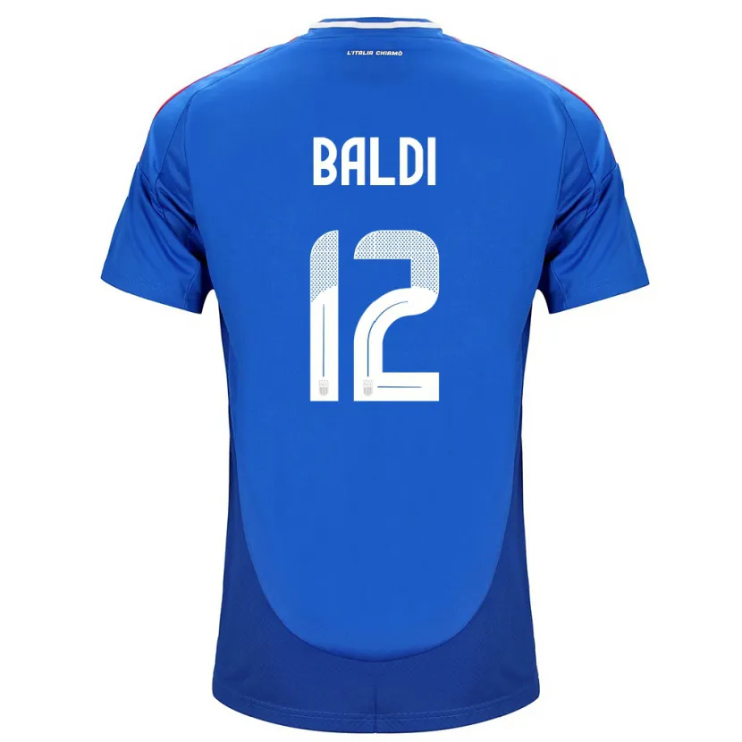 Danxen Mann Italia Rachele Baldi #12 Blå Hjemmetrøye Drakt Trøye 24-26 Skjorter T-Skjorte