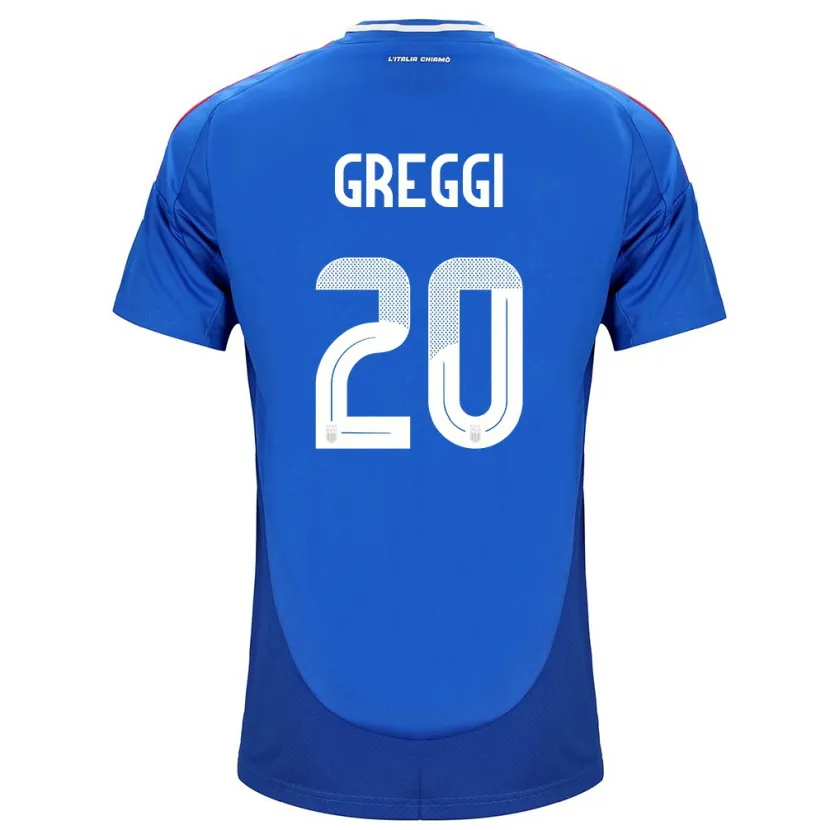 Danxen Mann Italia Giada Greggi #20 Blå Hjemmetrøye Drakt Trøye 24-26 Skjorter T-Skjorte