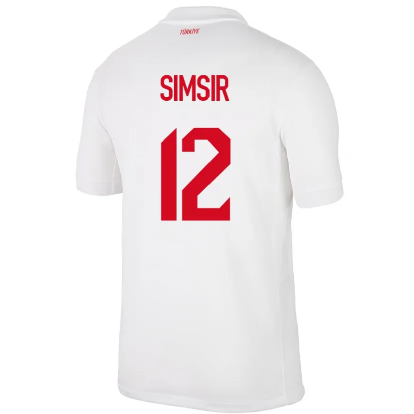 Danxen Mann Tyrkia Arif Şimşir #12 Hvit Hjemmetrøye Drakt Trøye 24-26 Skjorter T-Skjorte