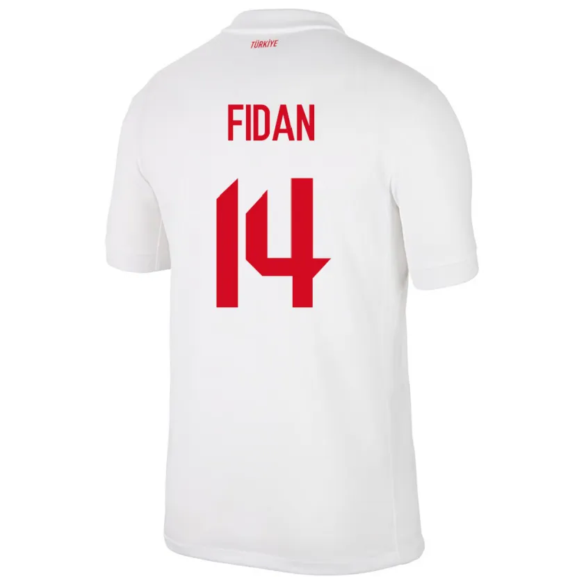 Danxen Mann Tyrkia Yiğit Fidan #14 Hvit Hjemmetrøye Drakt Trøye 24-26 Skjorter T-Skjorte