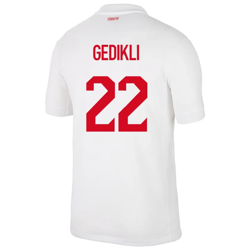 Danxen Mann Tyrkia Berkant Gedikli #22 Hvit Hjemmetrøye Drakt Trøye 24-26 Skjorter T-Skjorte