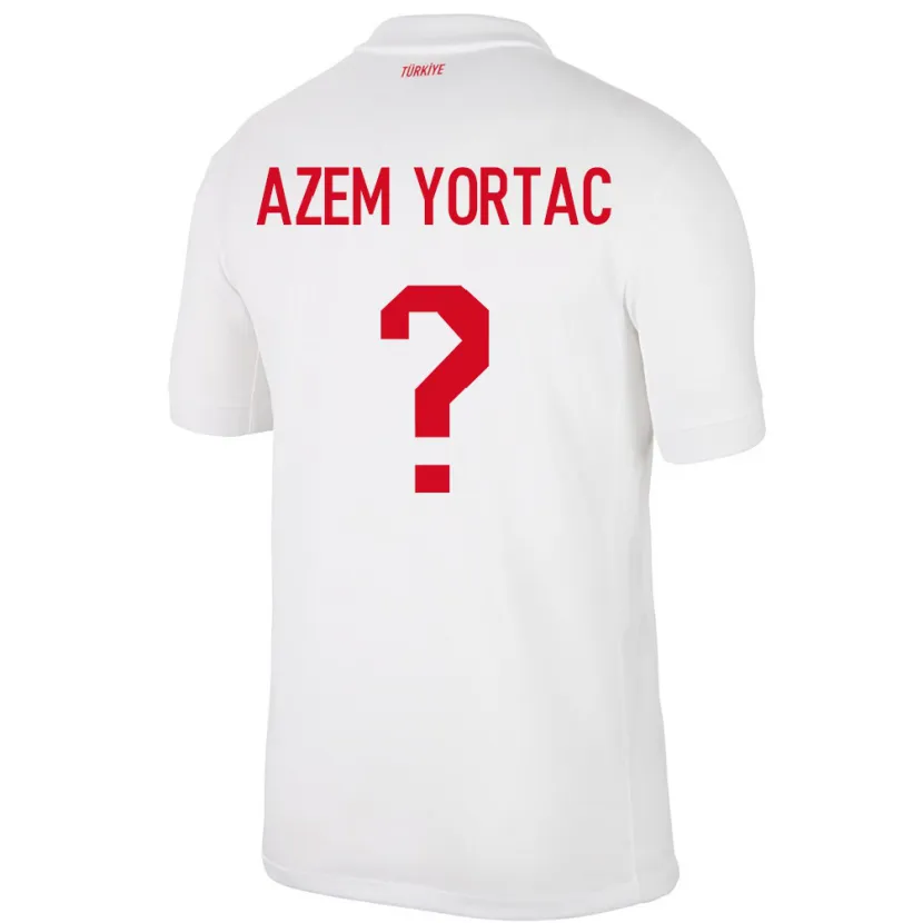 Danxen Mann Tyrkia Mustafa Azem Yortaç #0 Hvit Hjemmetrøye Drakt Trøye 24-26 Skjorter T-Skjorte