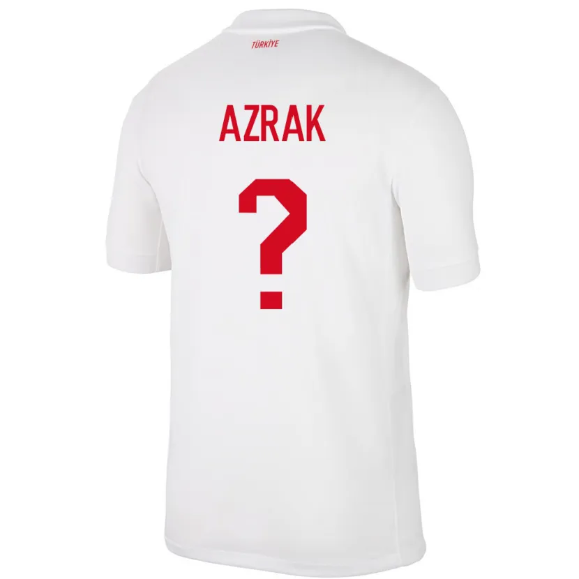 Danxen Mann Tyrkia Yunus Azrak #0 Hvit Hjemmetrøye Drakt Trøye 24-26 Skjorter T-Skjorte