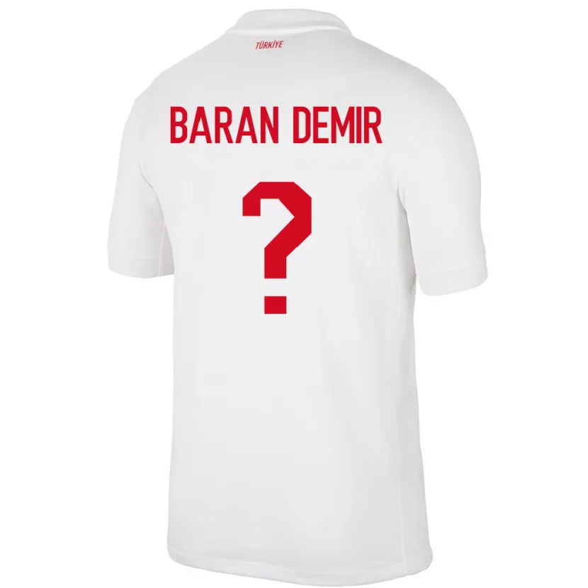 Danxen Mann Tyrkia Tuna Baran Demir #0 Hvit Hjemmetrøye Drakt Trøye 24-26 Skjorter T-Skjorte