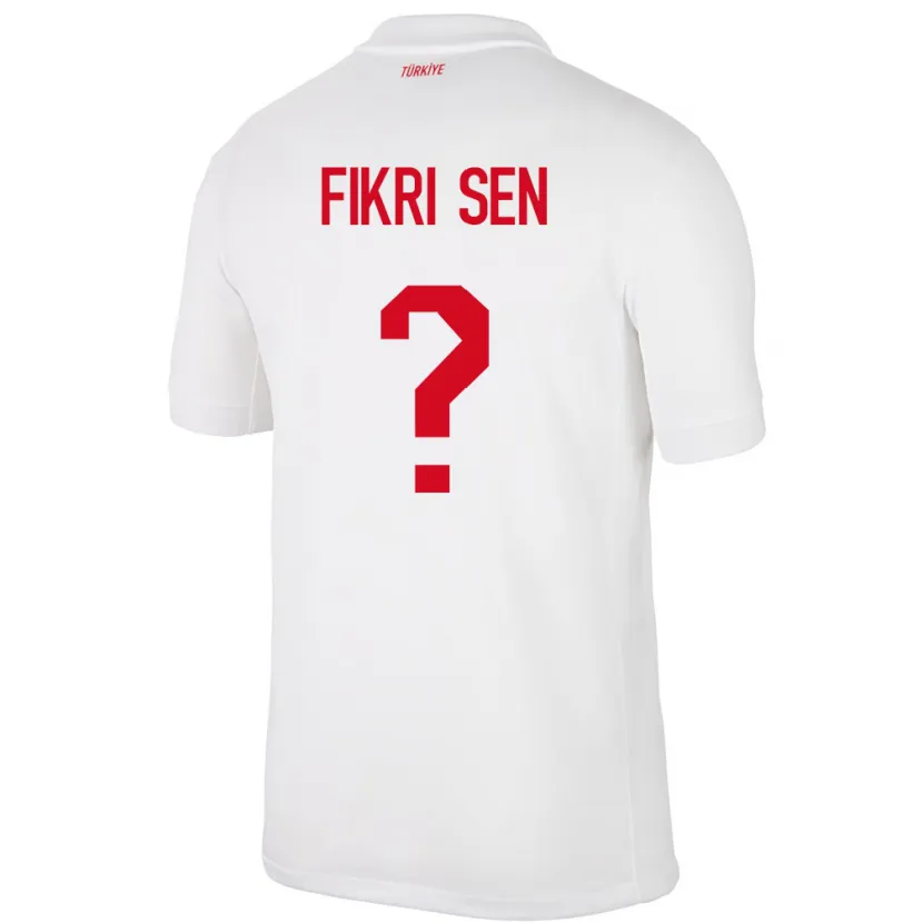 Danxen Mann Tyrkia Yağız Fikri Şen #0 Hvit Hjemmetrøye Drakt Trøye 24-26 Skjorter T-Skjorte