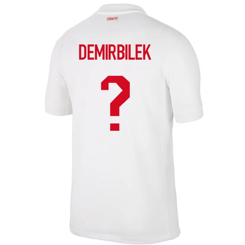 Danxen Mann Tyrkia Ali Demirbilek #0 Hvit Hjemmetrøye Drakt Trøye 24-26 Skjorter T-Skjorte