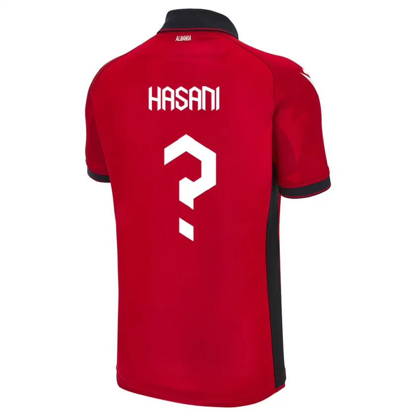 Danxen Mann Albania Ron Hasani #0 Rød Hjemmetrøye Drakt Trøye 24-26 Skjorter T-Skjorte