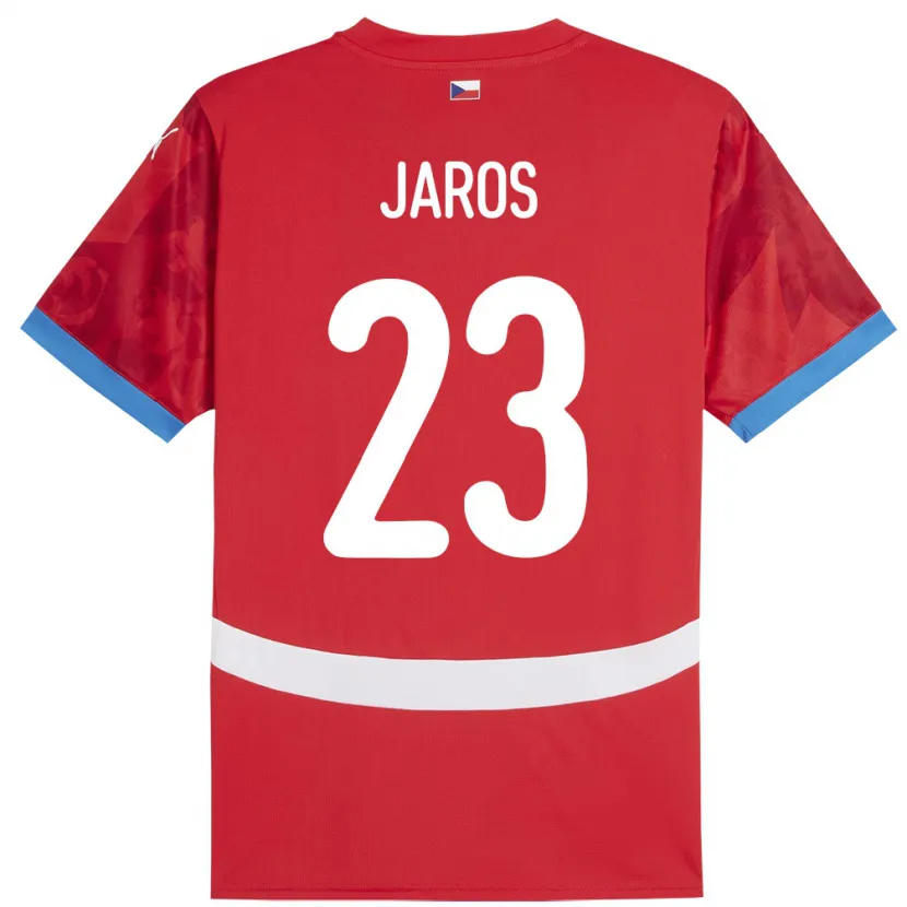 Danxen Mann Tsjekkia Vitezslav Jaros #23 Rød Hjemmetrøye Drakt Trøye 24-26 Skjorter T-Skjorte
