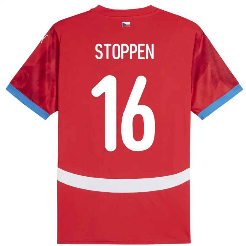 Danxen Mann Tsjekkia Tadeas Stoppen #16 Rød Hjemmetrøye Drakt Trøye 24-26 Skjorter T-Skjorte