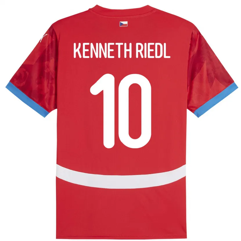 Danxen Mann Tsjekkia Victor Kenneth Riedl #10 Rød Hjemmetrøye Drakt Trøye 24-26 Skjorter T-Skjorte