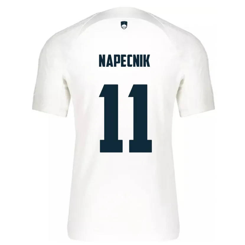 Danxen Mann Slovenia Gal Napecnik #11 Hvit Hjemmetrøye Drakt Trøye 24-26 Skjorter T-Skjorte