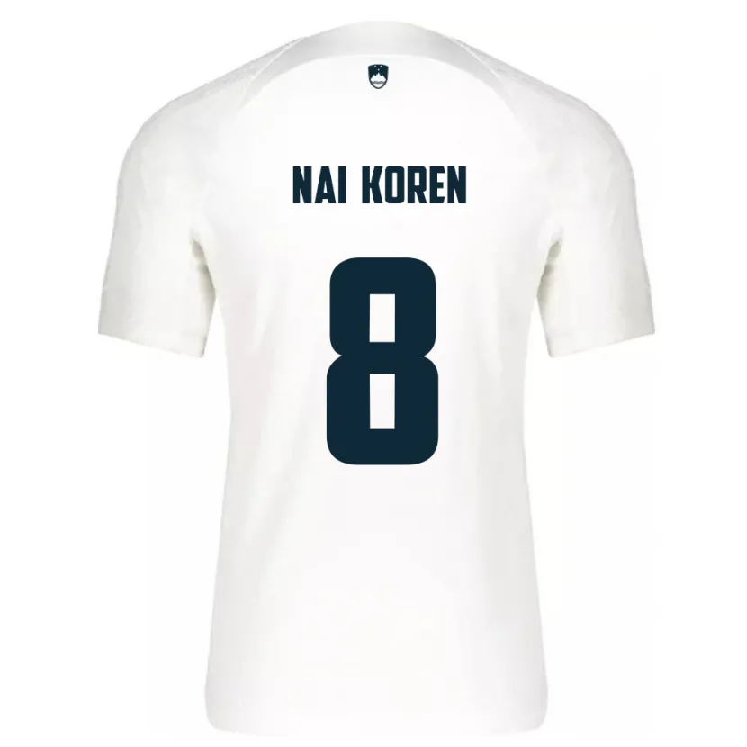 Danxen Mann Slovenia Tian Nai Koren #8 Hvit Hjemmetrøye Drakt Trøye 24-26 Skjorter T-Skjorte