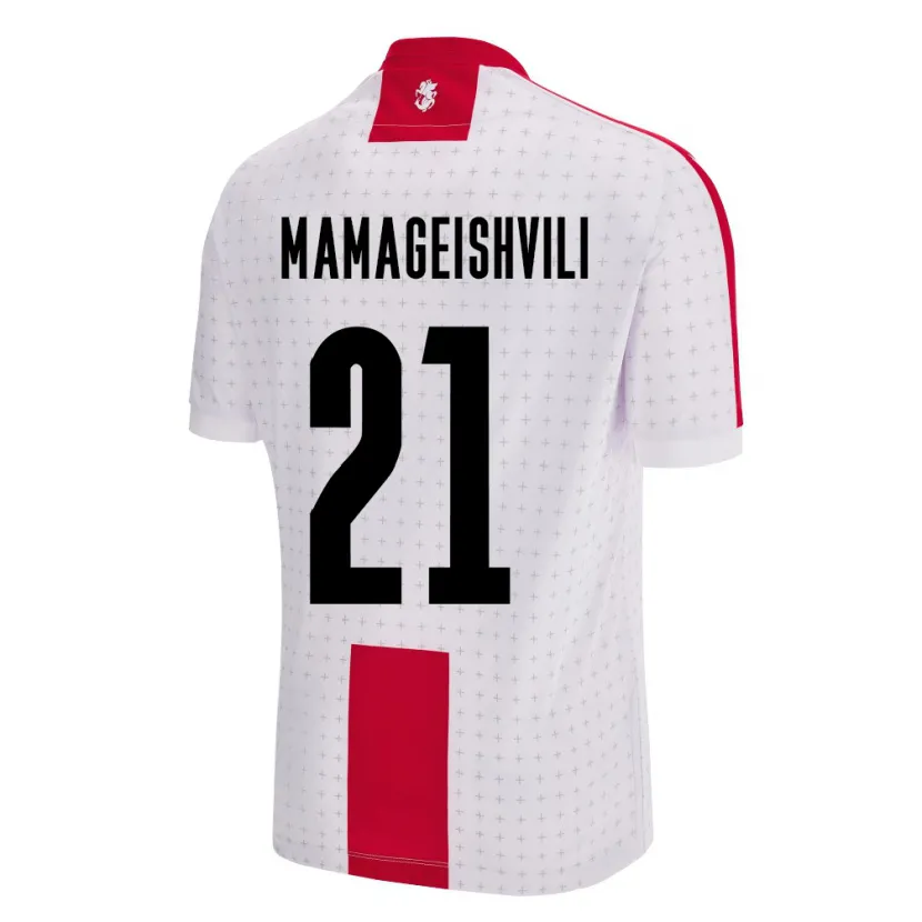 Danxen Mann Georgia Otar Mamageishvili #21 Hvit Hjemmetrøye Drakt Trøye 24-26 Skjorter T-Skjorte