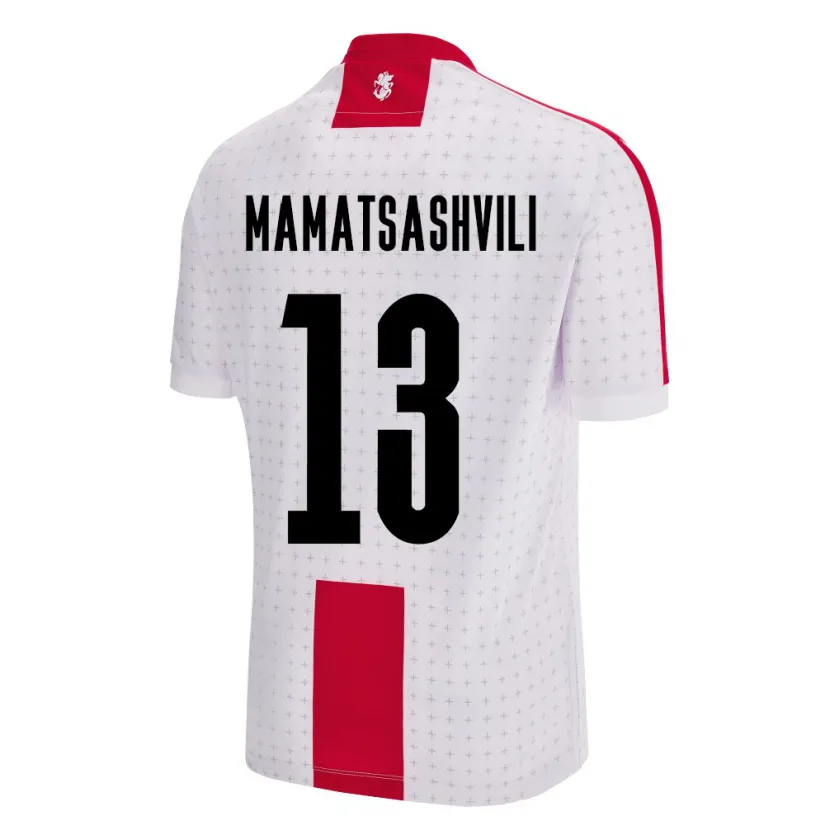 Danxen Mann Georgia Saba Mamatsashvili #13 Hvit Hjemmetrøye Drakt Trøye 24-26 Skjorter T-Skjorte