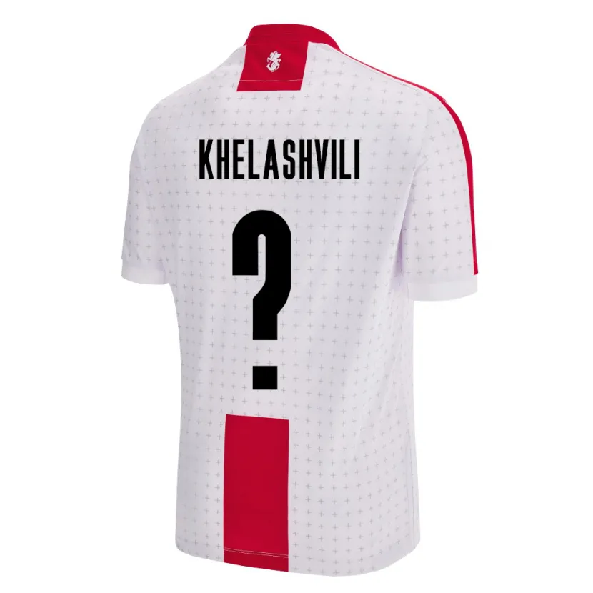 Danxen Mann Georgia Luka Khelashvili #0 Hvit Hjemmetrøye Drakt Trøye 24-26 Skjorter T-Skjorte