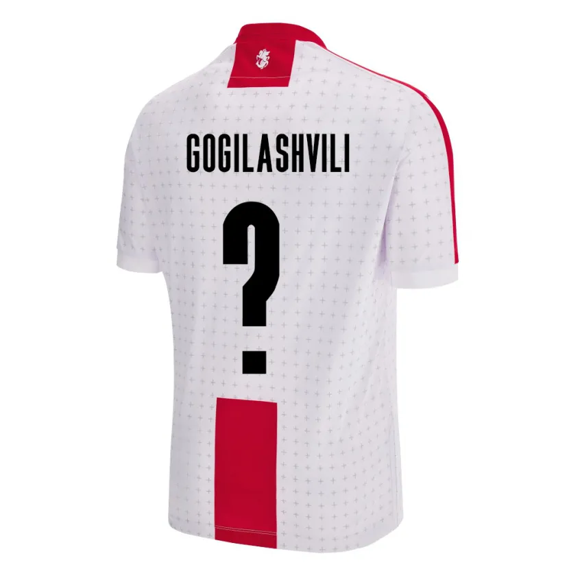 Danxen Mann Georgia Davit Gogilashvili #0 Hvit Hjemmetrøye Drakt Trøye 24-26 Skjorter T-Skjorte