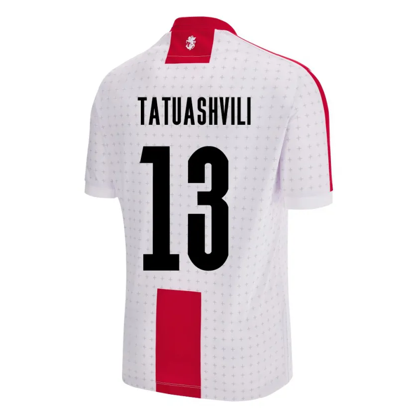Danxen Mann Georgia Tamar Tatuashvili #13 Hvit Hjemmetrøye Drakt Trøye 24-26 Skjorter T-Skjorte