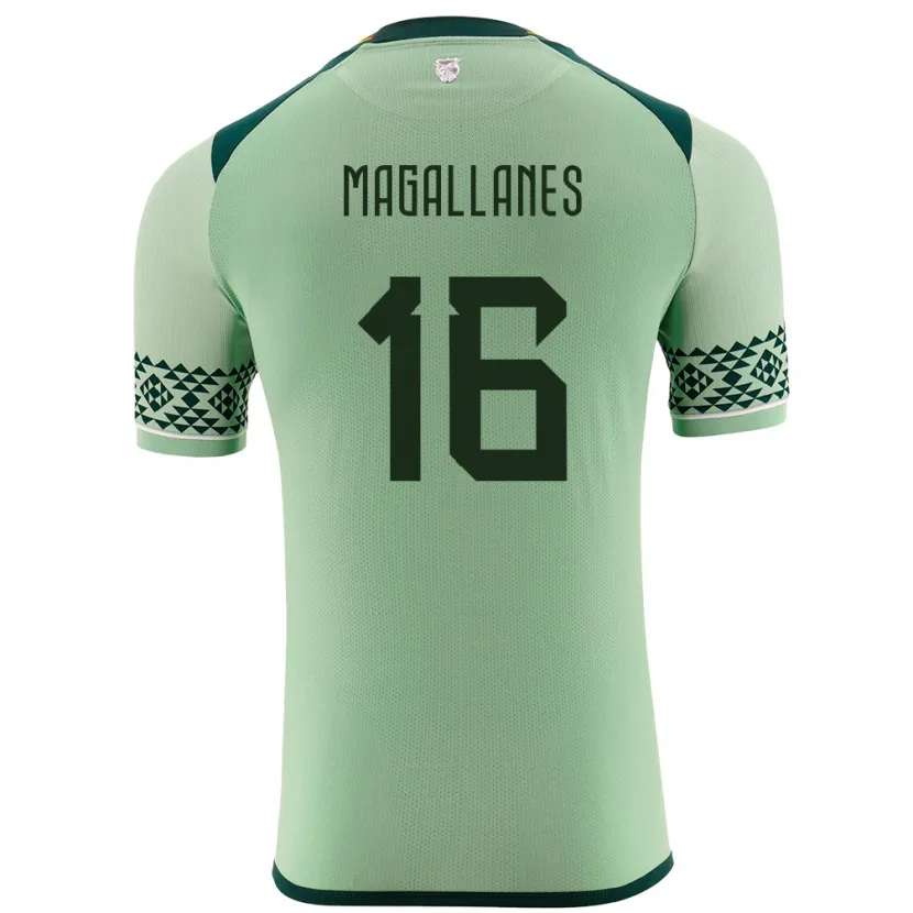 Danxen Mann Bolivia Juan Magallanes #16 Lysegrønn Hjemmetrøye Drakt Trøye 24-26 Skjorter T-Skjorte