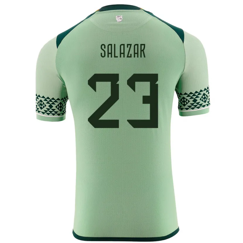 Danxen Mann Bolivia Alba Salazar #23 Lysegrønn Hjemmetrøye Drakt Trøye 24-26 Skjorter T-Skjorte