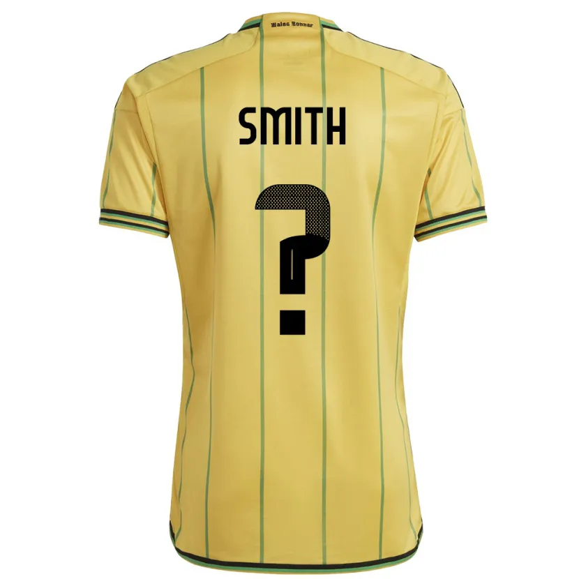 Danxen Mann Jamaica Andrene Smith #0 Gul Hjemmetrøye Drakt Trøye 24-26 Skjorter T-Skjorte