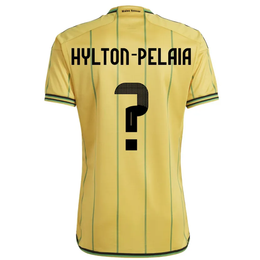 Danxen Mann Jamaica Jayda Hylton-Pelaia #0 Gul Hjemmetrøye Drakt Trøye 24-26 Skjorter T-Skjorte