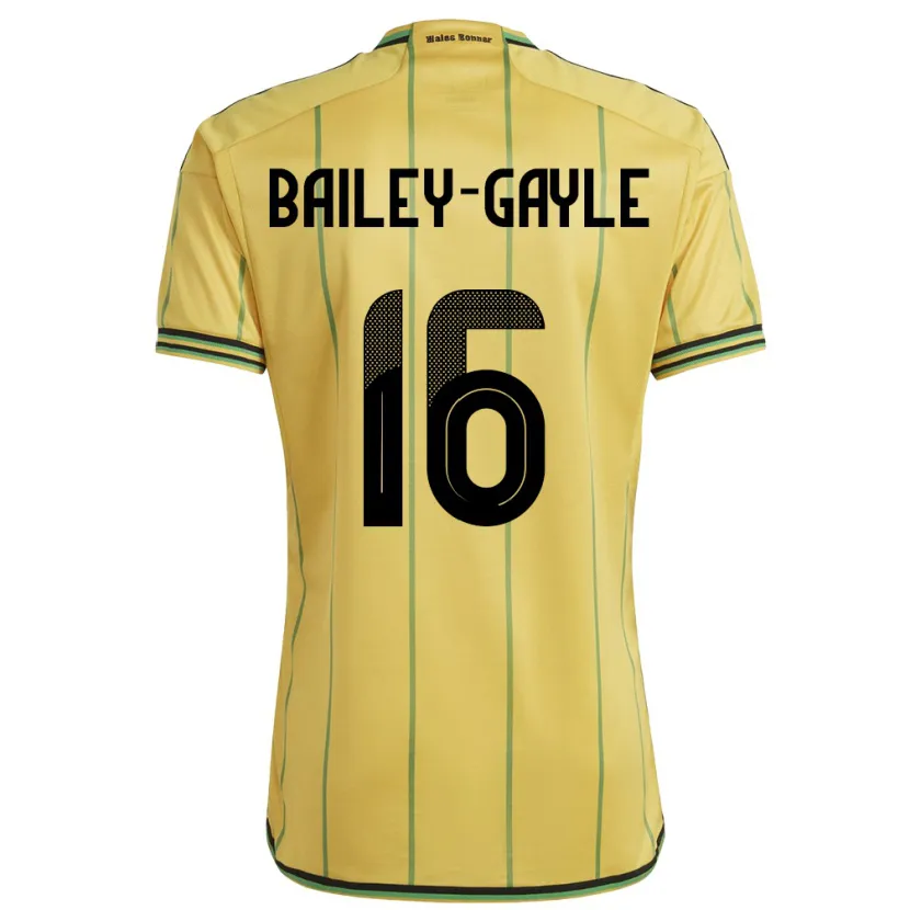Danxen Mann Jamaica Paige Bailey-Gayle #16 Gul Hjemmetrøye Drakt Trøye 24-26 Skjorter T-Skjorte