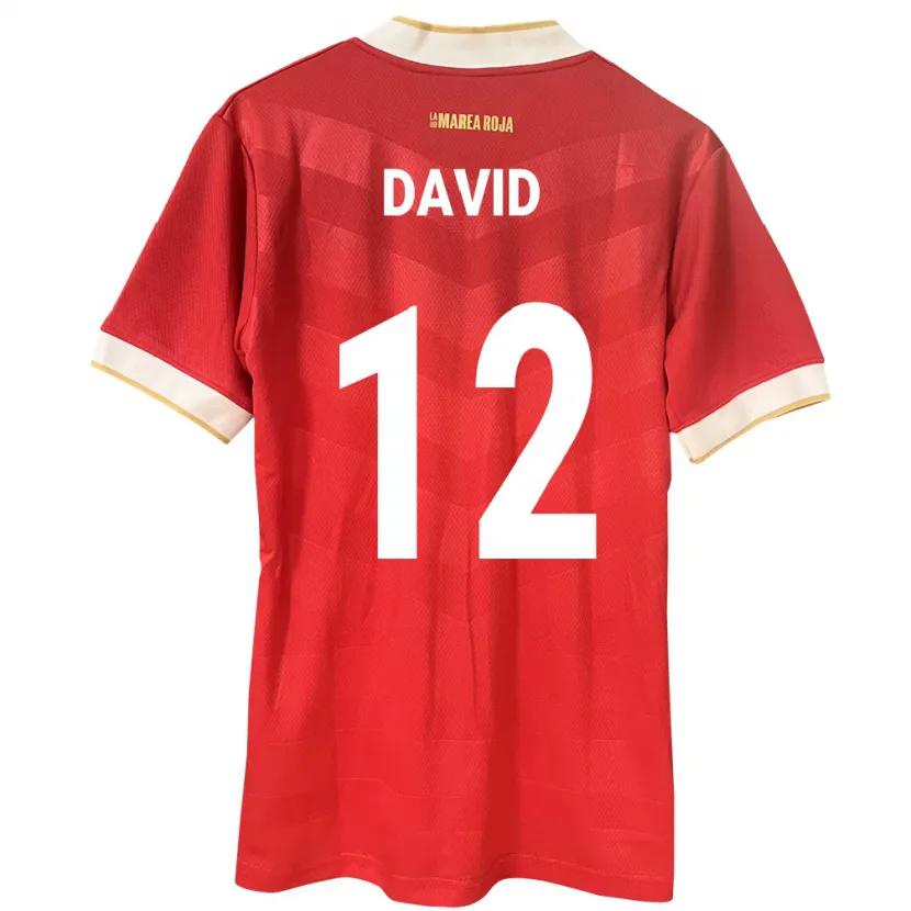 Danxen Mann Panama Said David #12 Rød Hjemmetrøye Drakt Trøye 24-26 Skjorter T-Skjorte