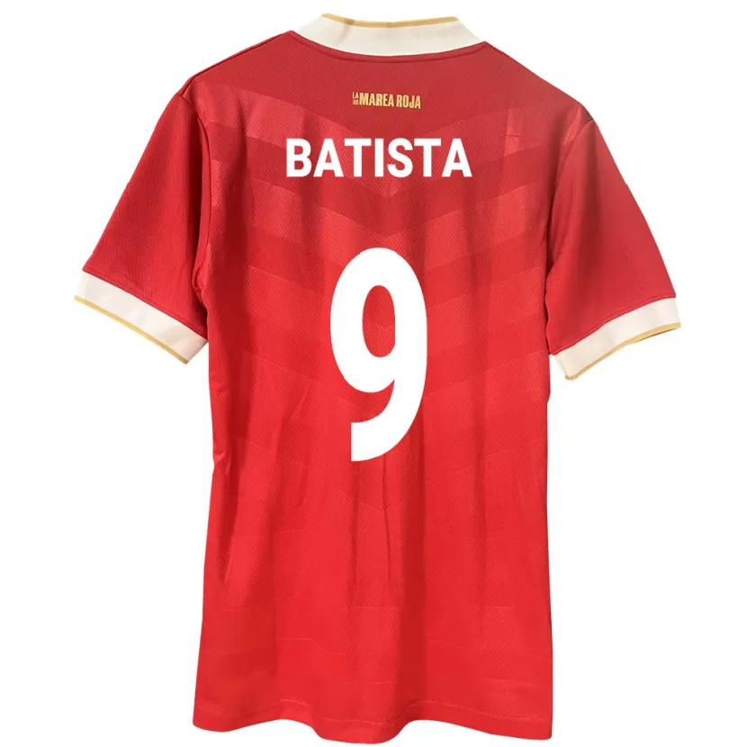 Danxen Mann Panama Yanixa Batista #9 Rød Hjemmetrøye Drakt Trøye 24-26 Skjorter T-Skjorte
