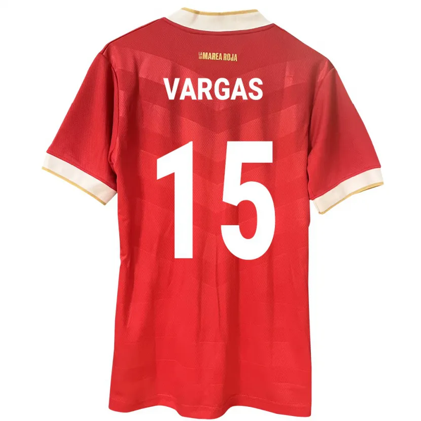 Danxen Mann Panama Rosario Vargas #15 Rød Hjemmetrøye Drakt Trøye 24-26 Skjorter T-Skjorte