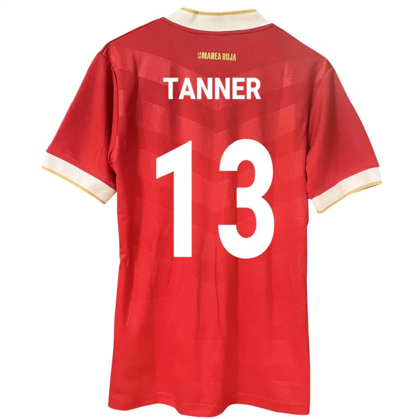 Danxen Mann Panama Riley Tanner #13 Rød Hjemmetrøye Drakt Trøye 24-26 Skjorter T-Skjorte