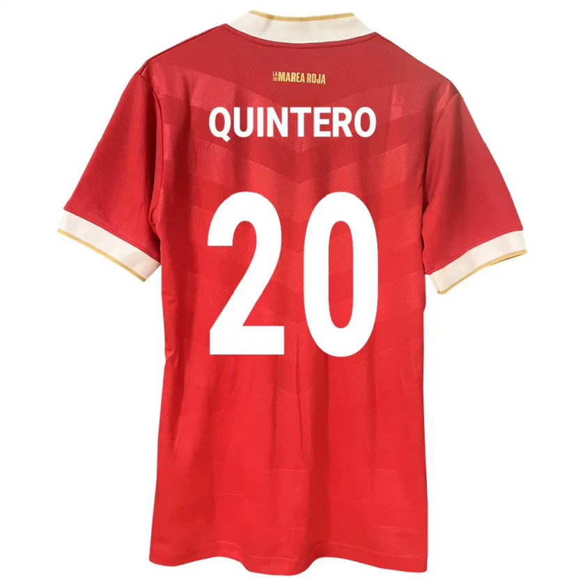 Danxen Mann Panama Aldrith Quintero #20 Rød Hjemmetrøye Drakt Trøye 24-26 Skjorter T-Skjorte