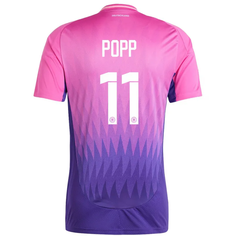 Danxen Mann Tyskland Alexandra Popp #11 Rosa Lilla Bortetrøye Drakt Trøye 24-26 Skjorter T-Skjorte