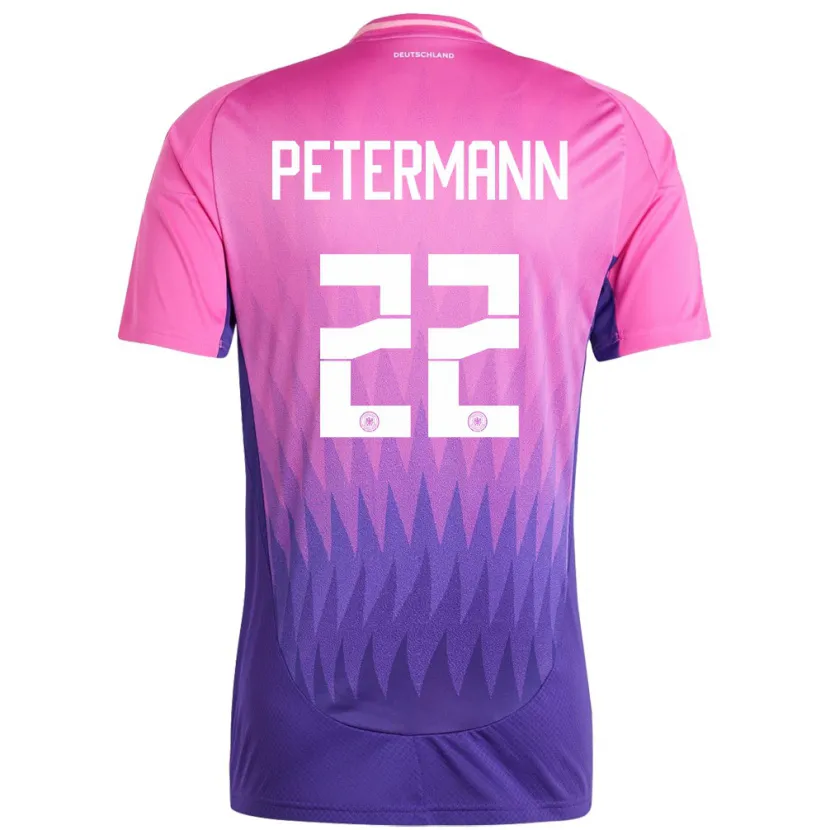 Danxen Mann Tyskland Lena Petermann #22 Rosa Lilla Bortetrøye Drakt Trøye 24-26 Skjorter T-Skjorte