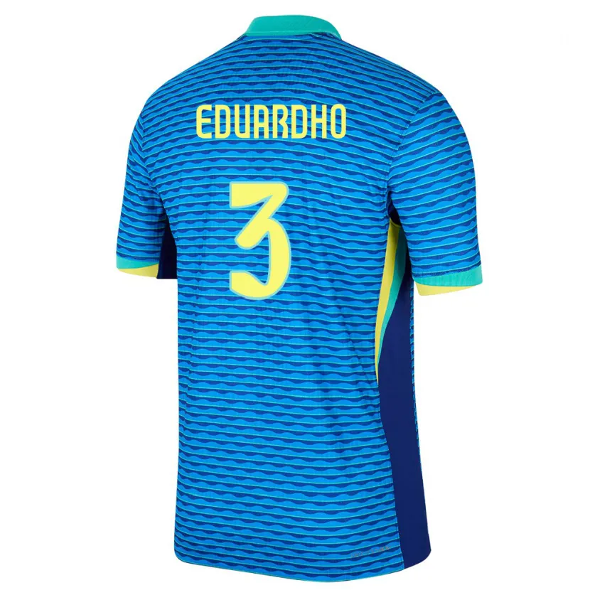 Danxen Mann Brasil Eduardho #3 Blå Bortetrøye Drakt Trøye 24-26 Skjorter T-Skjorte