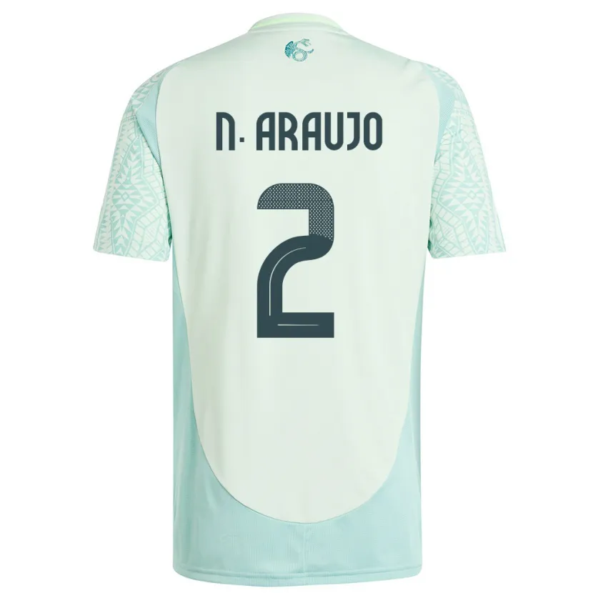 Danxen Mann Mexico Nestor Araujo #2 Lin Grønn Bortetrøye Drakt Trøye 24-26 Skjorter T-Skjorte