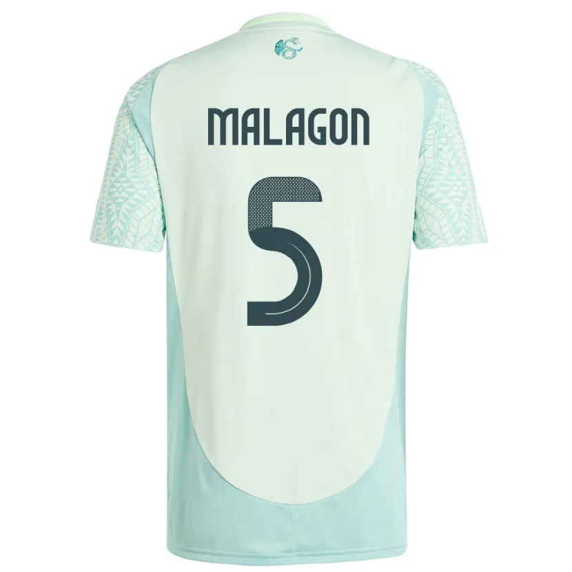 Danxen Mann Mexico Luis Malagon #5 Lin Grønn Bortetrøye Drakt Trøye 24-26 Skjorter T-Skjorte