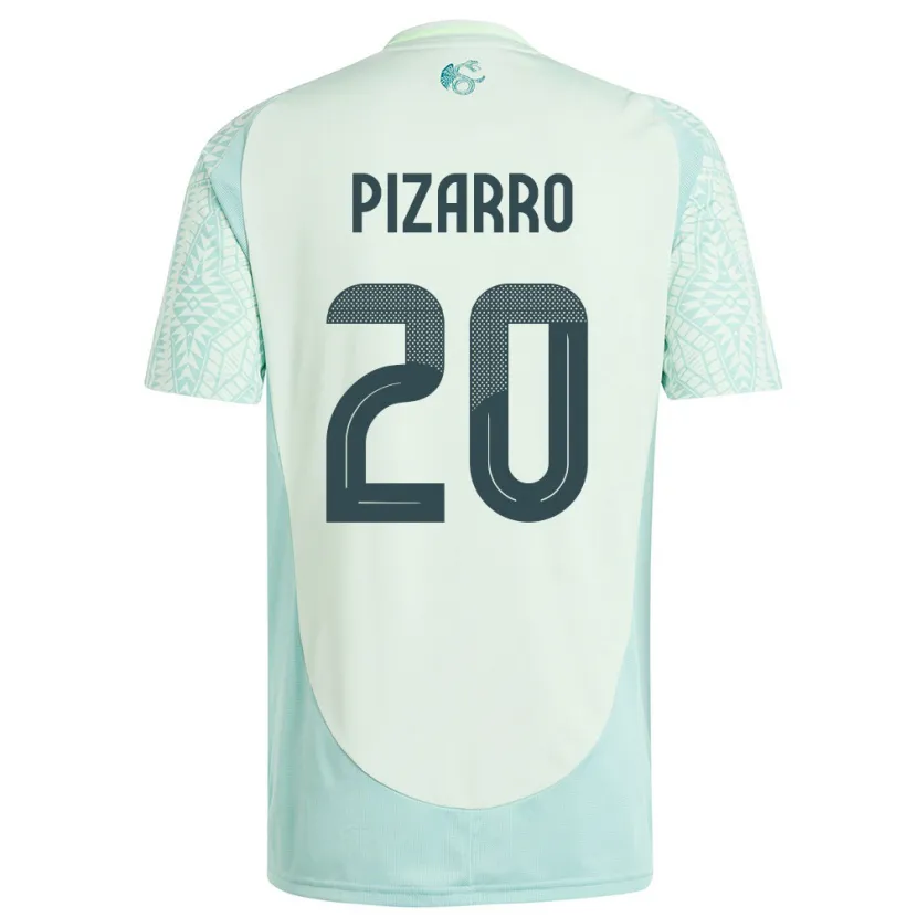 Danxen Mann Mexico Rodolfo Pizarro #20 Lin Grønn Bortetrøye Drakt Trøye 24-26 Skjorter T-Skjorte