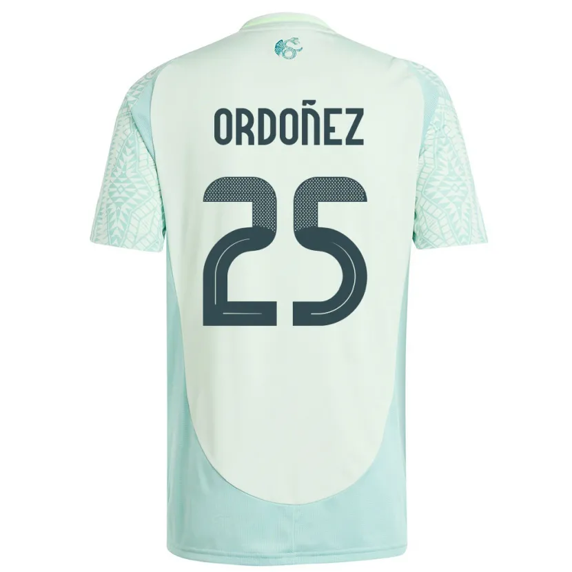 Danxen Mann Mexico Diana Ordonez #25 Lin Grønn Bortetrøye Drakt Trøye 24-26 Skjorter T-Skjorte