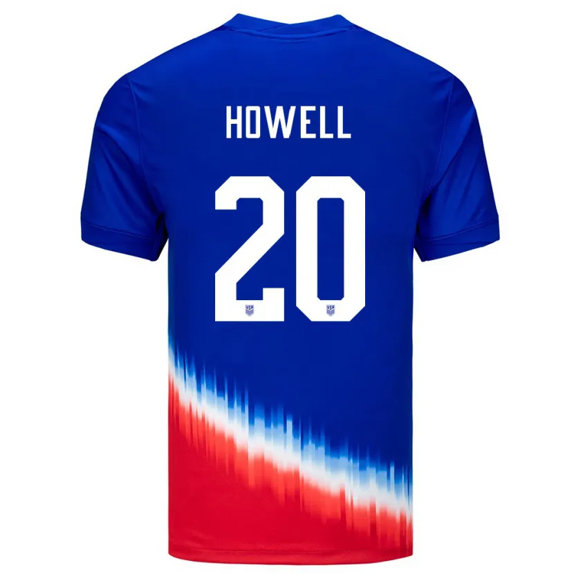 Danxen Mann Usa Jaelin Howell #20 Blå Bortetrøye Drakt Trøye 24-26 Skjorter T-Skjorte