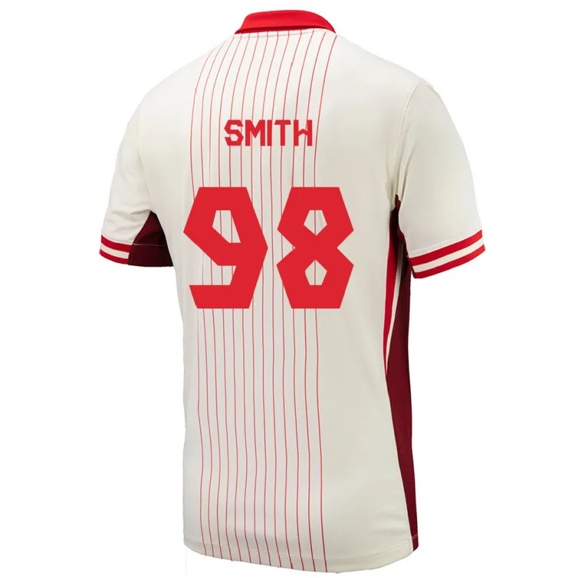Danxen Mann Canada Olivia Smith #98 Hvit Bortetrøye Drakt Trøye 24-26 Skjorter T-Skjorte