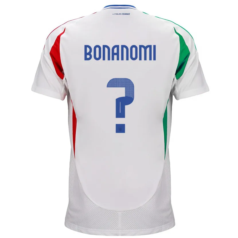 Danxen Mann Italia Andrea Bonanomi #0 Hvit Bortetrøye Drakt Trøye 24-26 Skjorter T-Skjorte