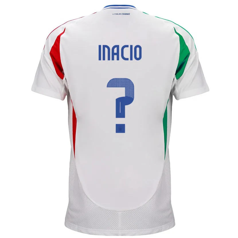 Danxen Mann Italia Samuele Inacio #0 Hvit Bortetrøye Drakt Trøye 24-26 Skjorter T-Skjorte