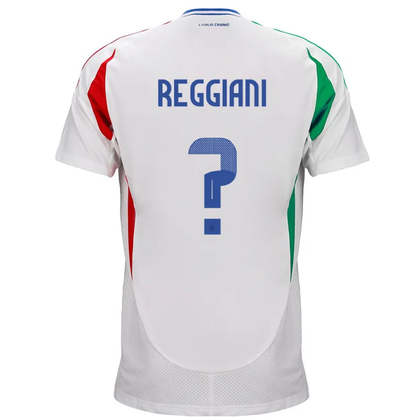 Danxen Mann Italia Luca Reggiani #0 Hvit Bortetrøye Drakt Trøye 24-26 Skjorter T-Skjorte