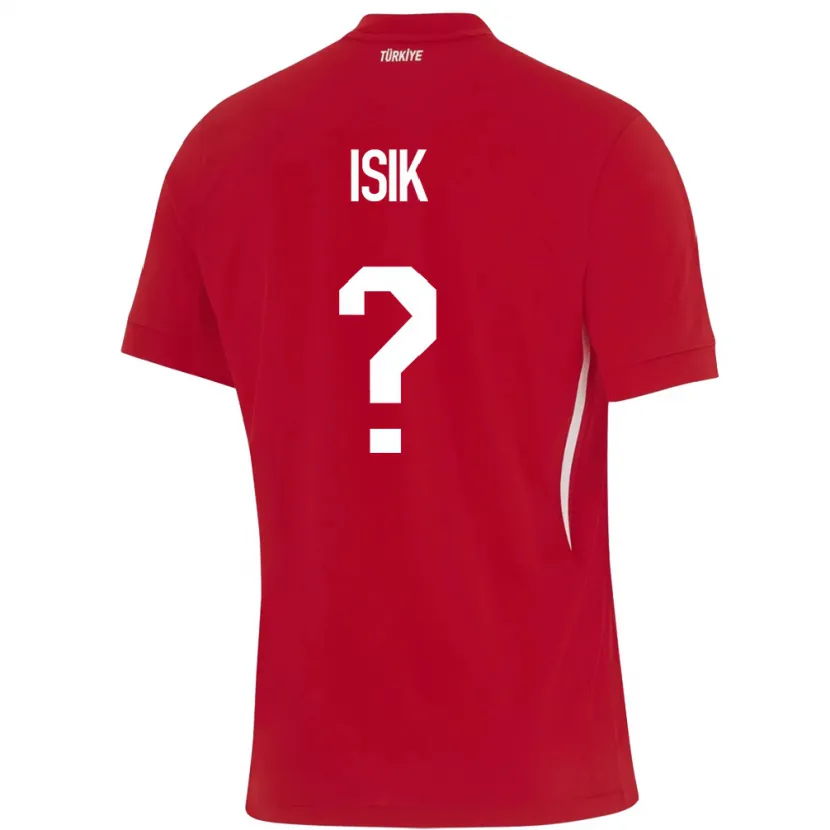 Danxen Mann Tyrkia Emre Işık #0 Rød Bortetrøye Drakt Trøye 24-26 Skjorter T-Skjorte