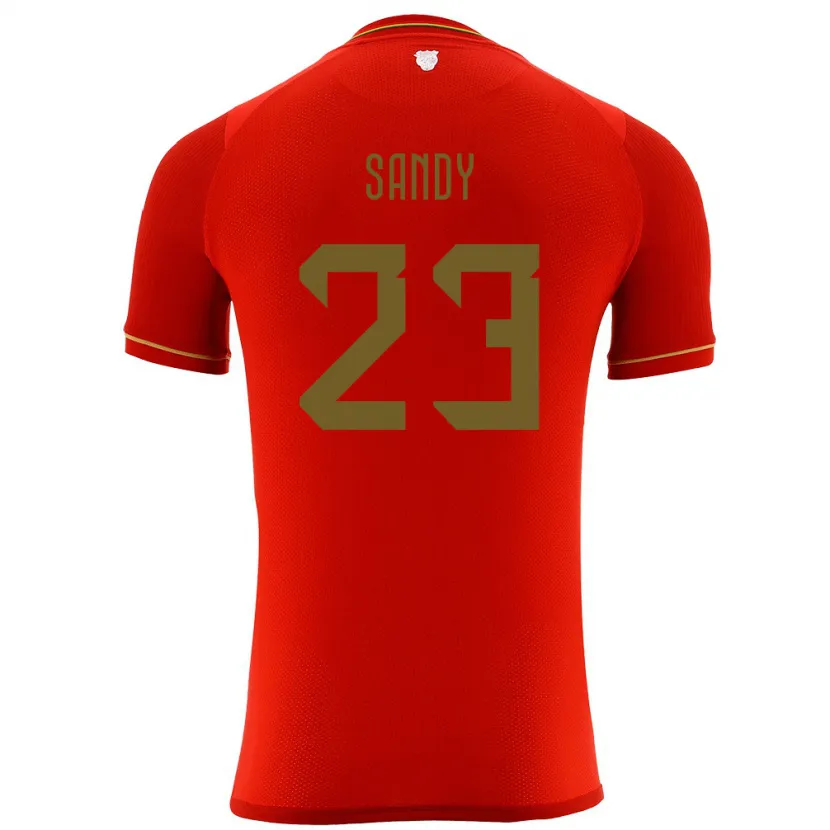 Danxen Mann Bolivia Daniel Sandy #23 Rød Bortetrøye Drakt Trøye 24-26 Skjorter T-Skjorte