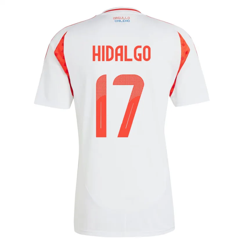 Danxen Mann Chile Fernanda Hidalgo #17 Hvit Bortetrøye Drakt Trøye 24-26 Skjorter T-Skjorte