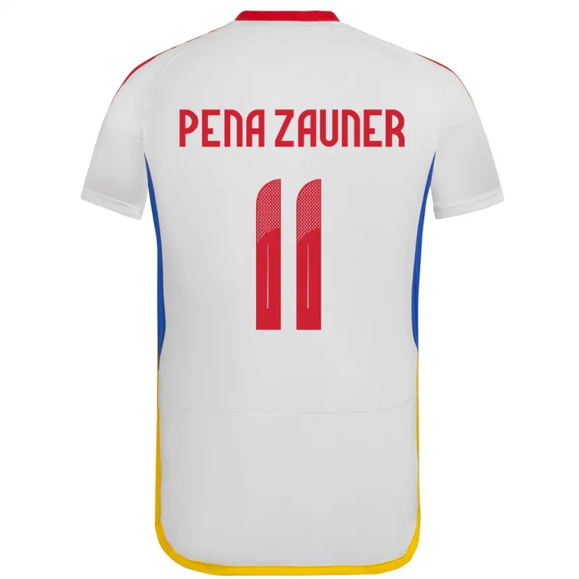 Danxen Mann Venezuela Enrique Peña Zauner #11 Hvit Bortetrøye Drakt Trøye 24-26 Skjorter T-Skjorte