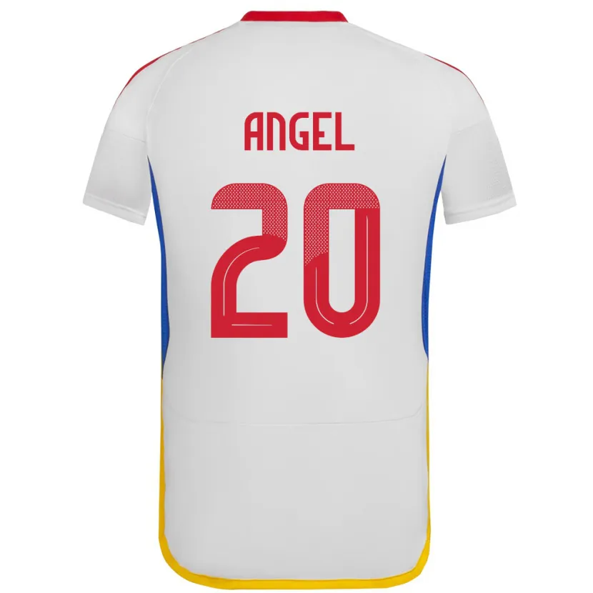 Danxen Mann Venezuela Wilker Ángel #20 Hvit Bortetrøye Drakt Trøye 24-26 Skjorter T-Skjorte