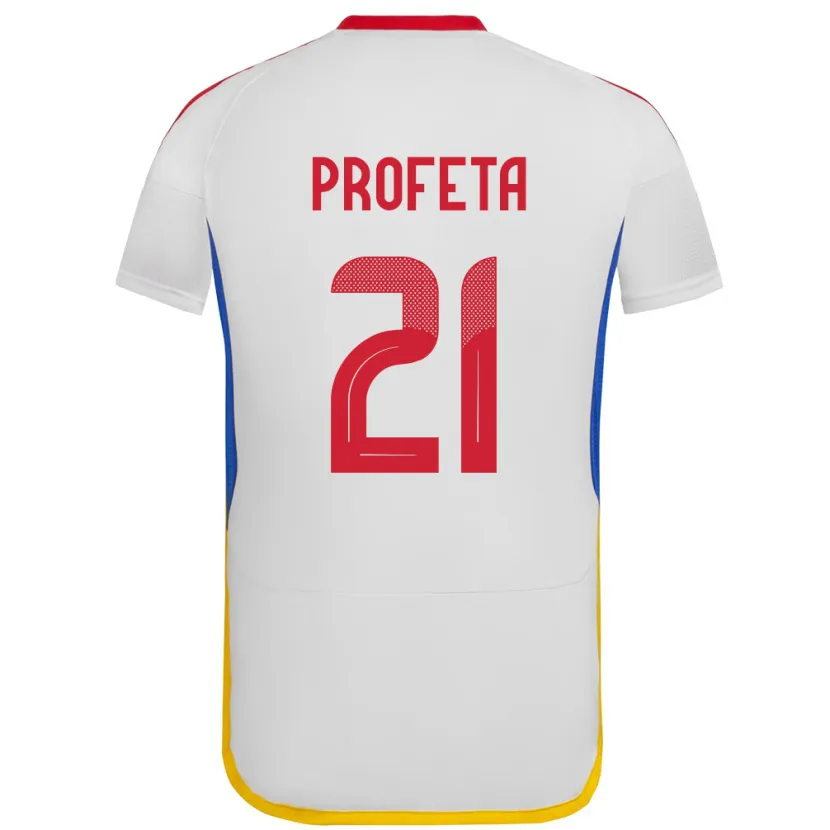 Danxen Mann Venezuela Nicola Profeta #21 Hvit Bortetrøye Drakt Trøye 24-26 Skjorter T-Skjorte