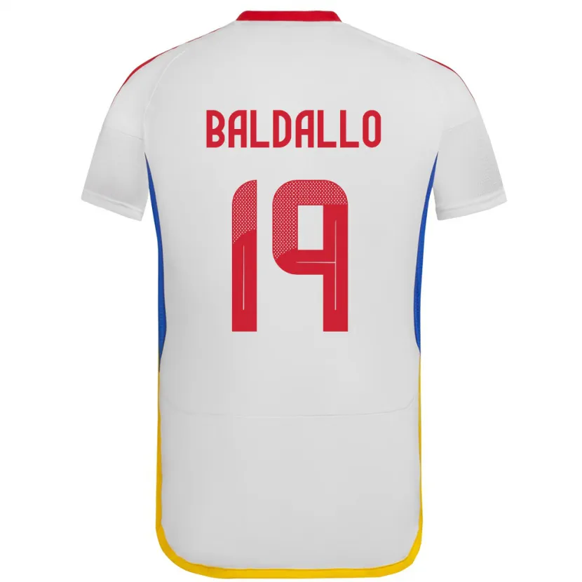 Danxen Mann Venezuela Micheel Baldallo #19 Hvit Bortetrøye Drakt Trøye 24-26 Skjorter T-Skjorte